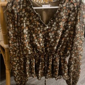 Floral Print Women's Top